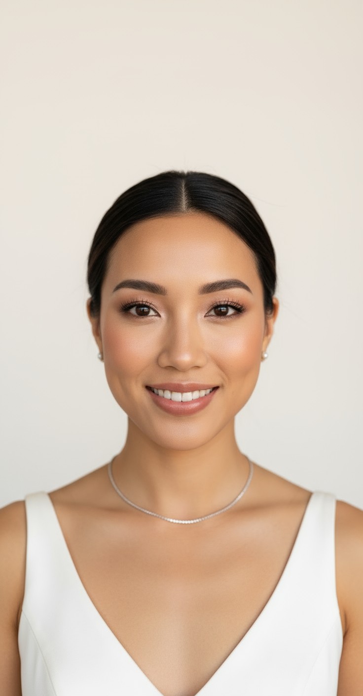 After Simple Bun For Wedding